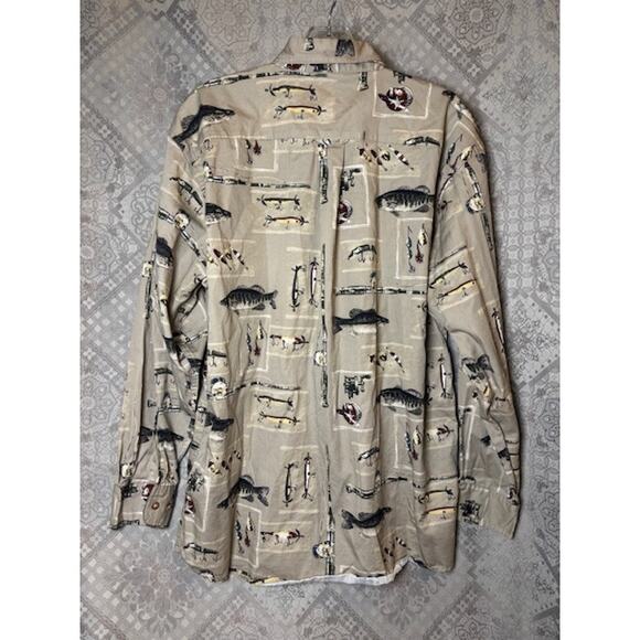 NWOT Woods & Water Men's Button-down Casual Flannel Shirt M Outdoors Fishing - Picture 3 of 3